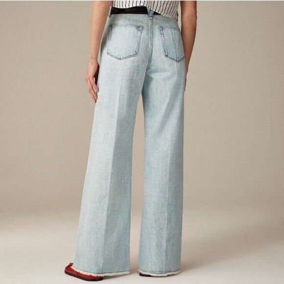 J.Crew Point Sur puddle jean in bleach wash New Size 37 - Picture 4 of 8